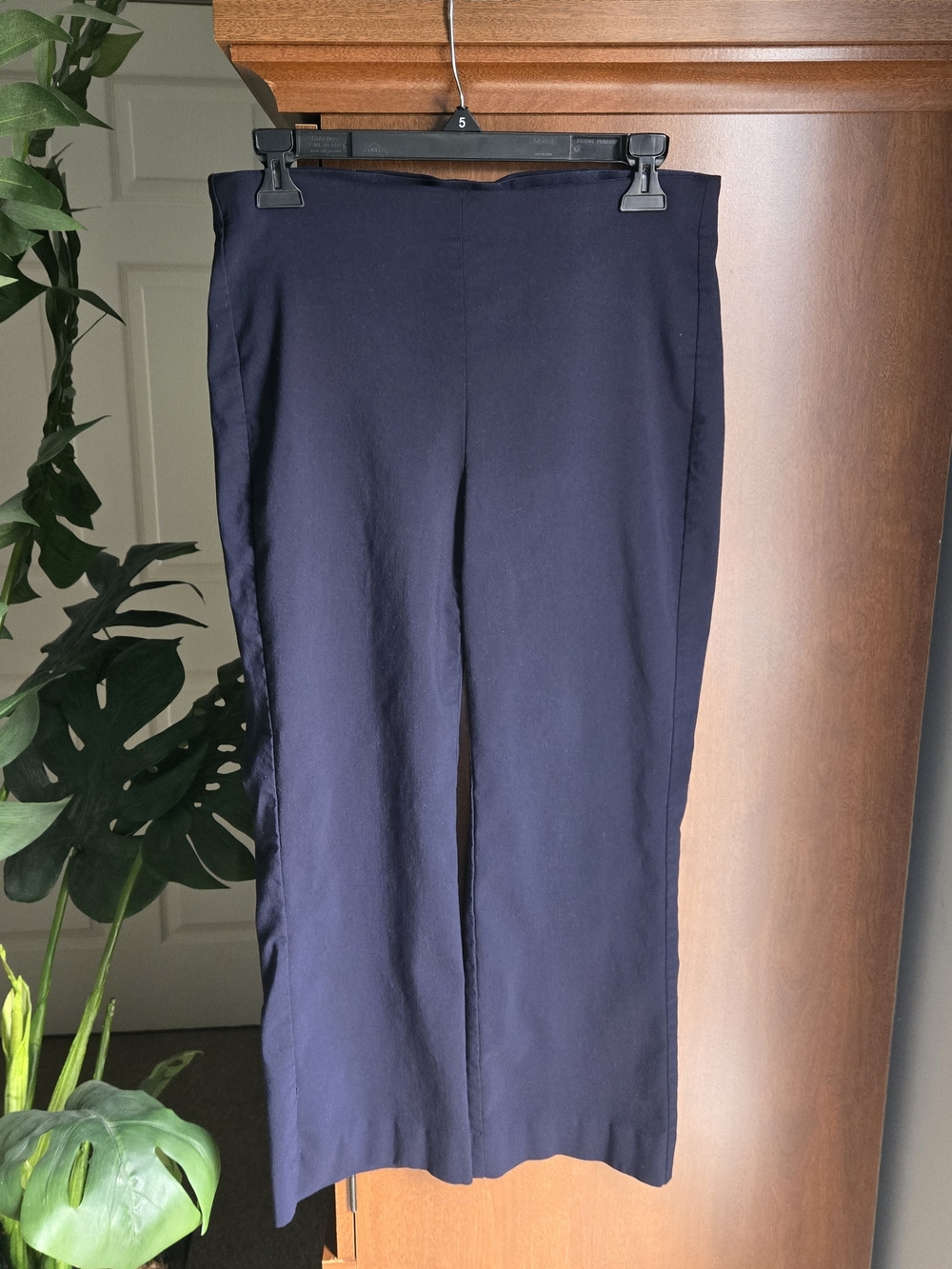 Chico's Navy Wide-Leg Trousers